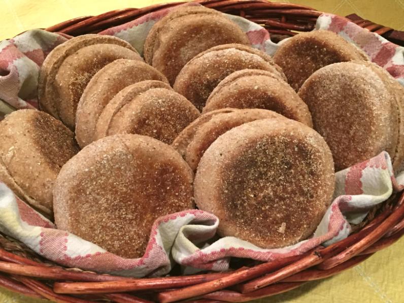 Basket of English Muffins