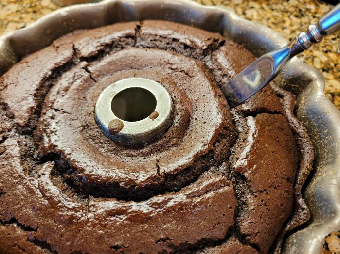 Chocolate Bunt Cake - Test for Doneness