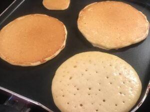 Buttermilk Pancakes on Griddle Pan