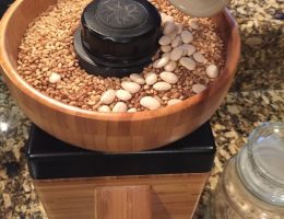 Adding Grains & Beans to Harvest Mill Hopper