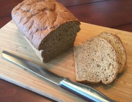 Bread Loaf on Wood Board